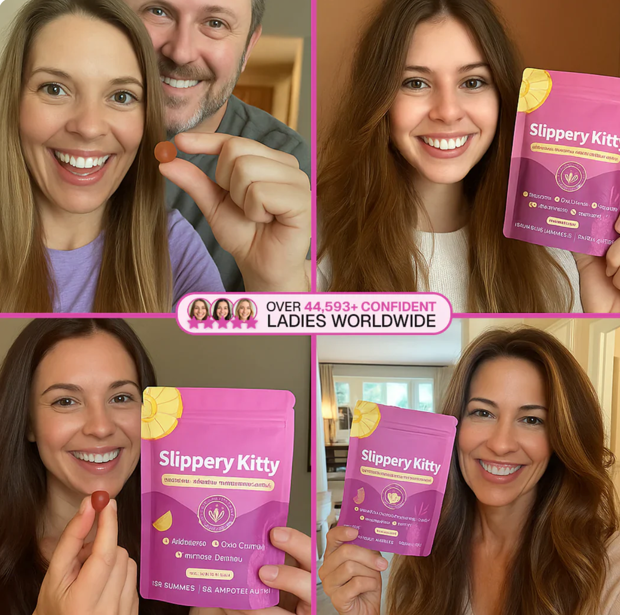 Slippery Kitty Feminine Probiotic + Moisture Gummies